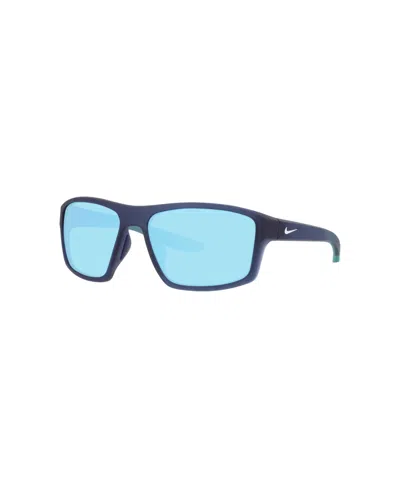 Nike Men's Brazen Fury Rectangle Sunglasses, M F Nk000726 In Blue