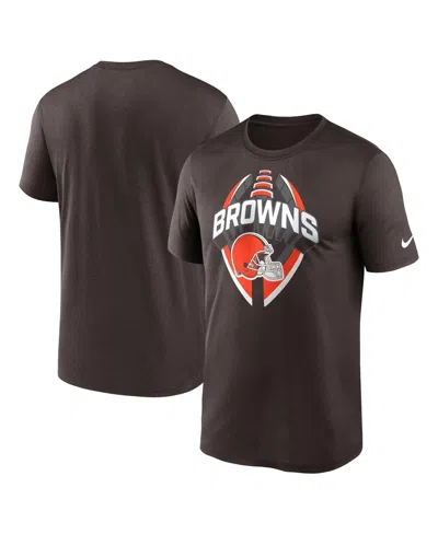 Nike Men's Brown Cleveland Browns Legend Icon Performance T-shirt In Purple