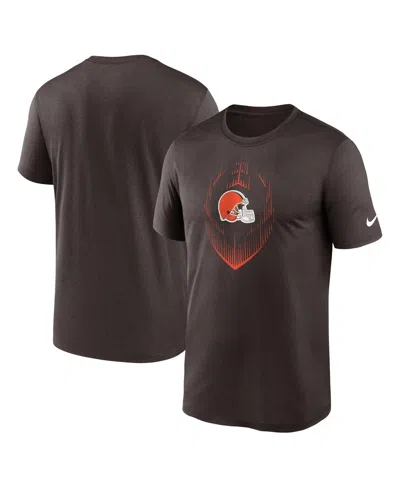 Nike Men's Brown Cleveland Browns Primetime Legend Icon Performance T-shirt