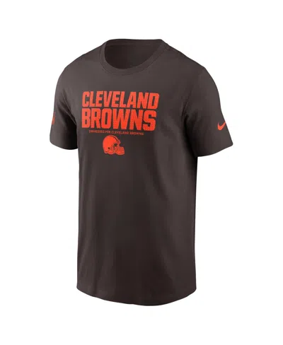 Nike Men's Brown Cleveland Browns Sideline Performance T-shirt