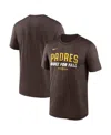 Nike Men's Brown San Diego Padres 2025 Mlb Postseason Authentic Collection Legend Dri-fit T-shirt In Brown