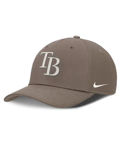 NIKE MEN'S BROWN TAMPA BAY RAYS RISE PERFORMANCE ADJUSTABLE HAT