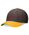 Nike Men's Brown/gold San Diego Padres Cooperstown Collection Rewind Swooshflex Performance Hat In Bar Bunvrs