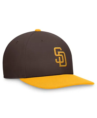 Nike Men's Brown/gold San Diego Padres Evergreen Two-tone Snapback Hat In Dkcdr,ungd