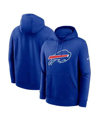 Nike Royal Buffalo Bills Sideline Initial Home Performance Pullover Hoodie In Blue