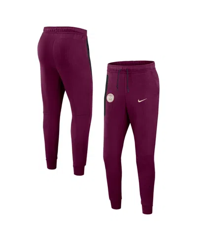Nike Men's Burgundy Paris Saint-germain 2024/25 Tech Fleece Jogger Pants