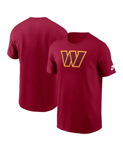 Nike Men's Burgundy Washington Commanders Rewind Logo Essential T-shirt In Brown