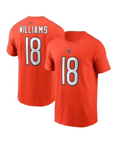 Nike Men's Caleb Williams Orange Chicago Bears 2024 Nfl Draft First Round Pick Name Number T-shirt