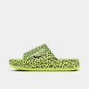 Nike Men's Calm Electric Slide Sandals In Volt/dk Obsidian/volt