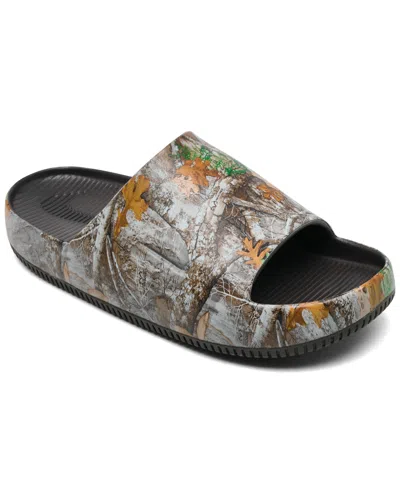 Nike Men's Calm Real Tree Slide Sandals From Finish Line In Multi