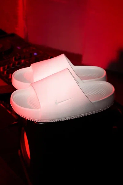 NIKE MEN'S CALM SLIDE SANDAL IN SAIL/SAIL, MEN'S AT URBAN OUTFITTERS