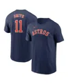 Nike Men's Cam Smith Navy Houston Astros Fuse Name Number T-shirt In Blue