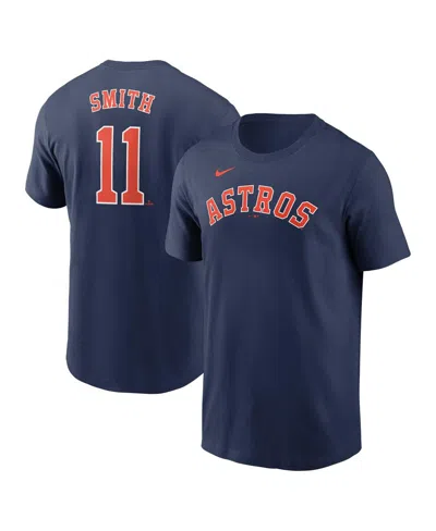 Nike Men's Cam Smith Navy Houston Astros Fuse Name Number T-shirt