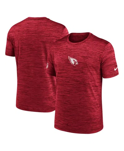 Nike Men's Cardinal Arizona Cardinals Sideline Velocity Performance T-shirt In Burgundy