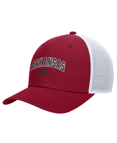 Nike Men's Cardinal Arkansas Razorbacks Arch Rise Performance Trucker Adjustable Hat In Brown