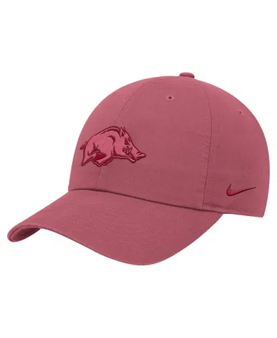 Nike Cardinal Arkansas Razorbacks Club Adjustable Hat In Burgundy