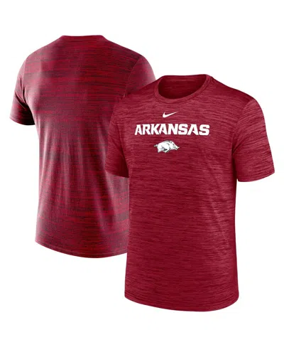 Nike Men's Cardinal Arkansas Razorbacks Velocity Performance T-shirt In Burgundy