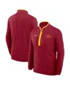 Nike Men's Cardinal Iowa State Cyclones Coaches Courtside Basketball Victory Performance Quarter-zip Top In Cardinal