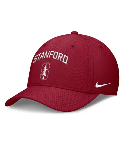 Nike Men's Cardinal Stanford Cardinal 2025 On-field Rise Performance Flex Hat In Red