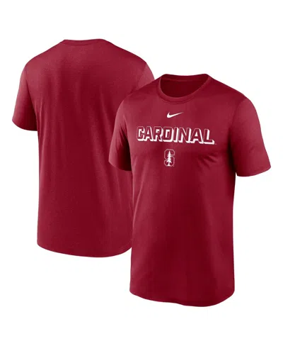 Nike Kids' Men's Cardinal Stanford Cardinal 2025 Sideline Legend Performance T-shirt In Burgundy