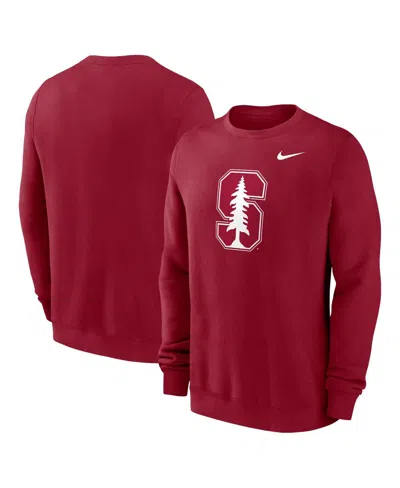 Nike Men's Cardinal Stanford Cardinal Primetime Evergreen Fleece Pullover Sweatshirt