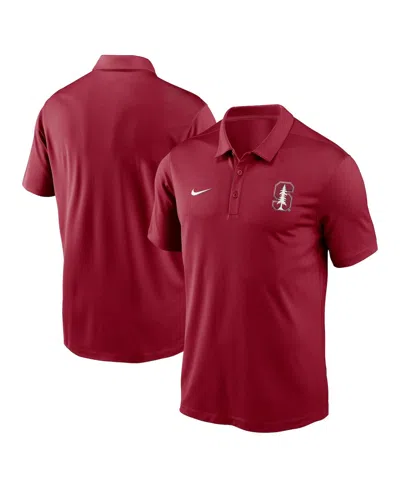 NIKE MEN'S CARDINAL STANFORD CARDINAL PRIMETIME FRANCHISE PERFORMANCE POLO SHIRT