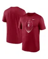 Nike Cardinal Stanford Cardinal Primetime Legend Icon Performance T-shirt In Red