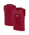 Nike Men's Cardinal Stanford Cardinal Primetime Tricode Legend Performance Tank Top In Red