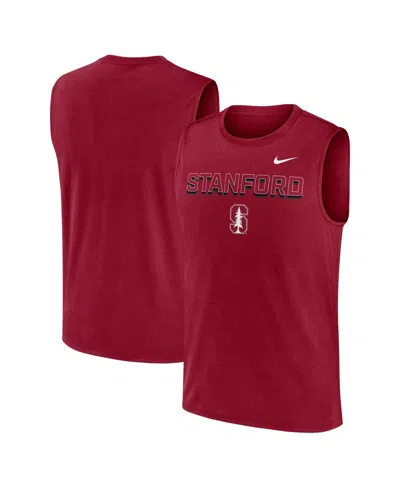 Nike Kids' Men's Cardinal Stanford Cardinal Primetime Tricode Legend Performance Tank Top In Red