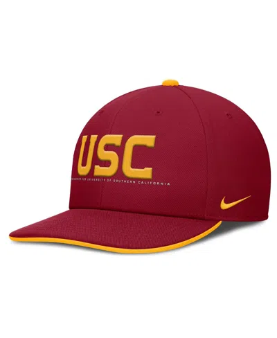Nike Men's Cardinal Usc Trojans 2025 On-field Pro Performance Adjustable Hat In Red
