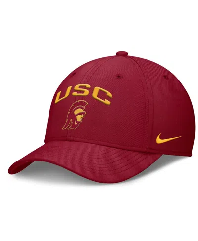 Nike Men's Cardinal Usc Trojans 2025 On-field Rise Performance Flex Hat In Red