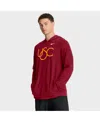 Nike Usc Sideline  Men's Dri-fit College Long-sleeve Hooded Top In Red