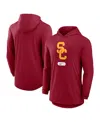 Nike Usc Trojans Primetime Evergreen Club Primary Logo  Men's College Pullover Hoodie In Cardinal