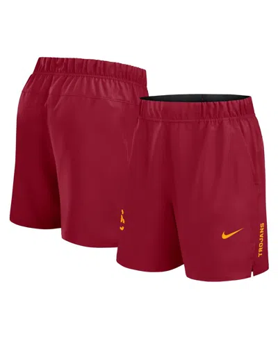 Nike Men's Cardinal Usc Trojans Primetime Woven Victory Performance Shorts In Burgundy