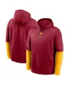 Nike Usc Trojans Sideline Team Issue Club  Men's College Pullover Hoodie In Red