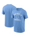 Nike Carolina Blue North Carolina Tar Heels Essential Baseball Arch T-shirt In Carolina Blue