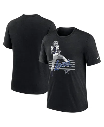 Nike Men's Ceedee Lamb Heather Black Dallas Cowboys Player Graphic T-shirt