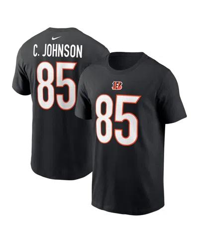 Nike Men's Chad Johnson Black Cincinnati Bengals Retired Player Name Number T-shirt
