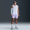 Nike Men's Challenger Dri-fit 5" 2-in-1 Versatile Shorts In Purple