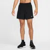 Nike Men's Stride Dri-fit 5" 2-in-1 Running Shorts In Black