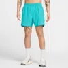 Nike Dri-fit Challenger 5-inch Brief Lined Shorts In Green