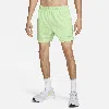 Nike Men's Challenger Dri-fit 5" Brief-lined Running Shorts In Green