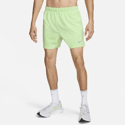 Nike Men's Challenger Dri-fit 5" Brief-lined Running Shorts In Green