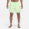 Nike Men's Challenger Dri-fit Brief-lined 7" Running Shorts In Green