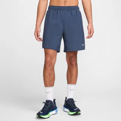 Nike Men's Challenger Dri-fit 7" Brief-lined Running Shorts In Blue