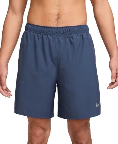 Nike Men's Challenger Dri-fit Brief-lined 7" Running Shorts In Blue