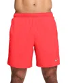 Nike Men's Challenger Dri-fit Brief-lined 7" Running Shorts In Red