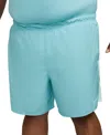 Nike Men's Challenger Dri-fit Brief-lined 7" Running Shorts In Denim Turq,glacier Blue,black,(reflectiv