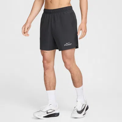 Nike Men's Challenger Flash Dri-fit 5" Brief-lined Running Shorts In Grey