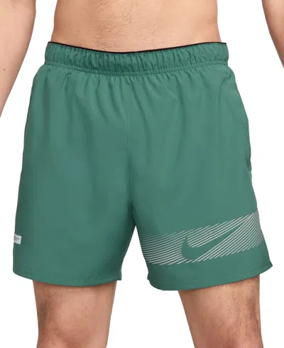 Nike Men's Challenger Flash Dri-fit 5" Running Shorts In Green